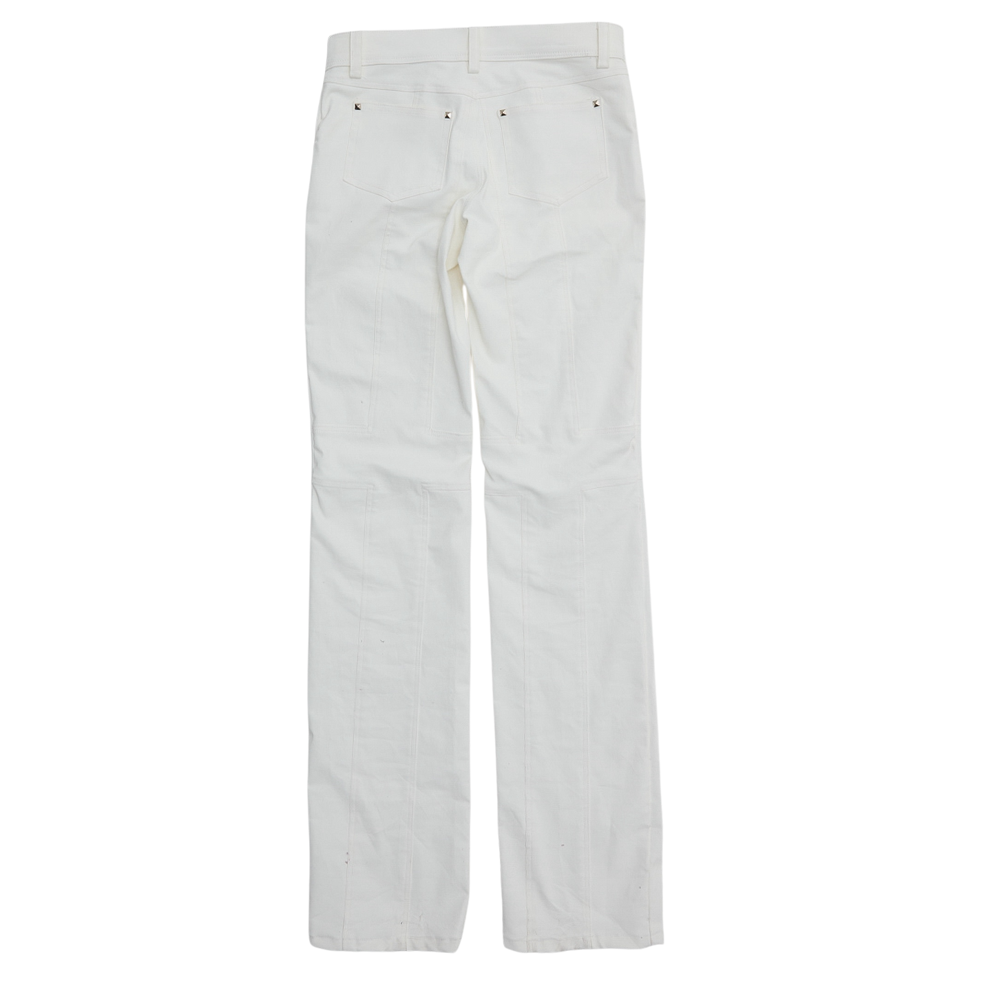 White Cross Knee Denim